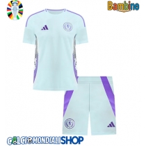 Maglie da calcio Scozia Seconda Maglia Bambino Europei 2024 Manica Corta (+ Pantaloni corti)